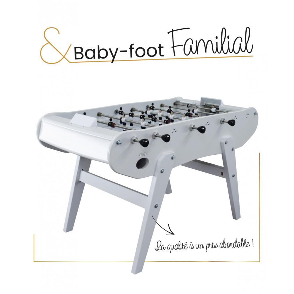 Baby-foot Familial Laqué Blanc PETIOT