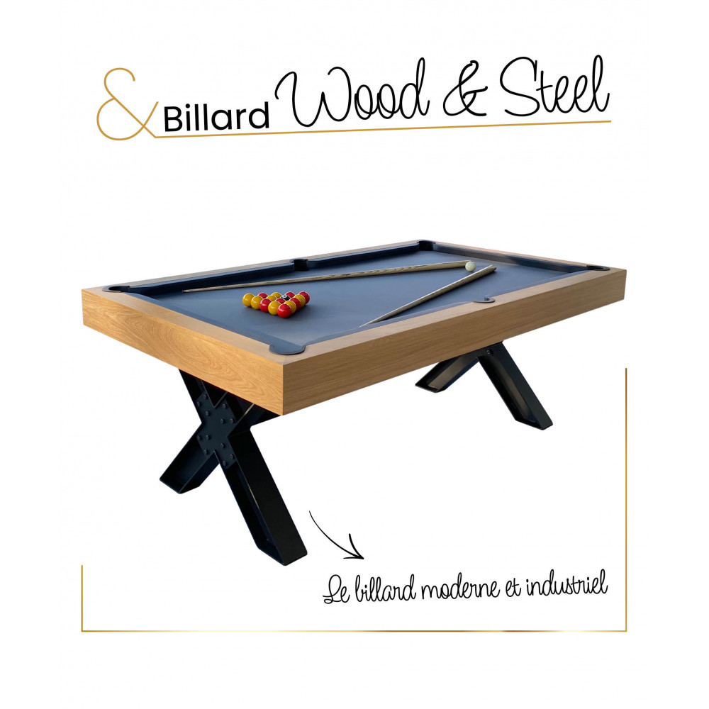 Billard WOOD&STEEL 210 (7 FT) - PETIOT