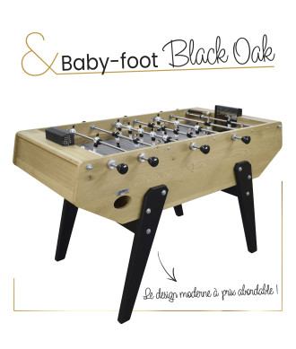 Baby-foot Black Oak PETIOT